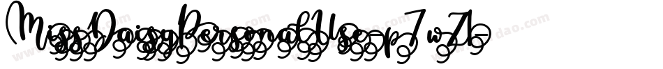 MissDaisyPersonalUse-p7wZ1字体转换 MissDaisyPersonalUse-p7wZ1字体转换