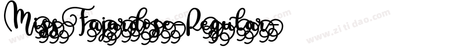MissFajardose-Regular字体转换