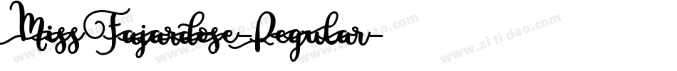 MissFajardose-Regular字体转换
