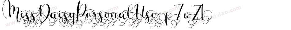 MissDaisyPersonalUse-p7wZ1字体转换 MissDaisyPersonalUse-p7wZ1字体转换