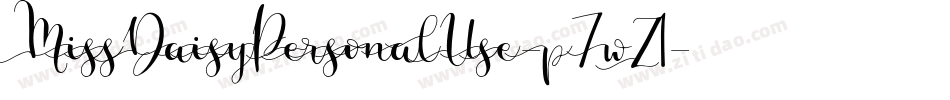 MissDaisyPersonalUse-p7wZ1字体转换 MissDaisyPersonalUse-p7wZ1字体转换