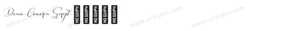 Demo_ConeriaScript字体转换