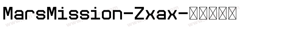 MarsMission-Zxax字体转换