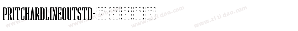 PritchardLineOutStd字体转换