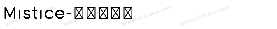 Mistice字体转换