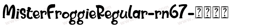 MisterFroggieRegular-rn67字体转换