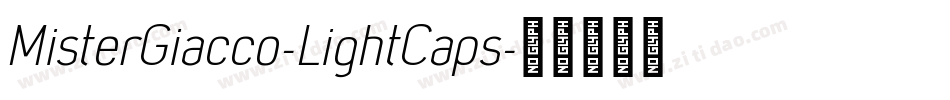 MisterGiacco-LightCaps字体转换