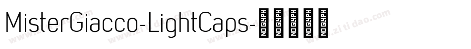 MisterGiacco-LightCaps字体转换