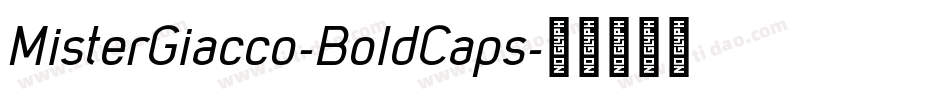 MisterGiacco-BoldCaps字体转换