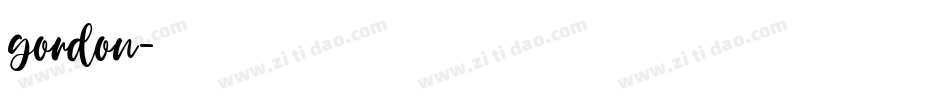gordon字体转换