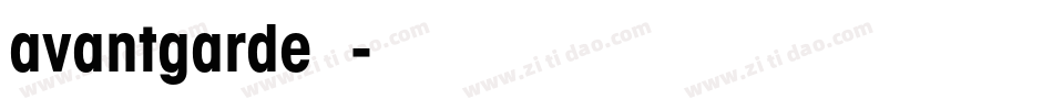 avantgarde字库字体转换