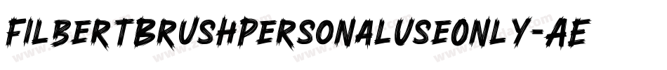 FilbertBrushPersonalUseOnly-AEX6字体转换