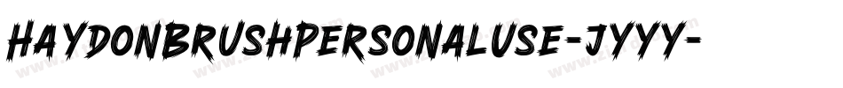 HaydonBrushPersonalUse-jyyy字体转换