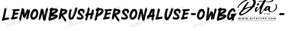 LemonBrushPersonalUse-owBG0字体转换