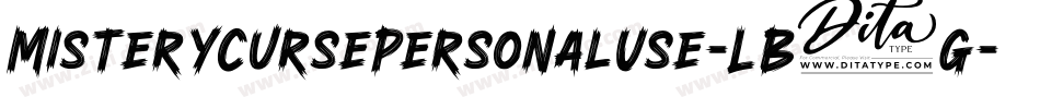 MisteryCursePersonalUse-LB4G字体转换