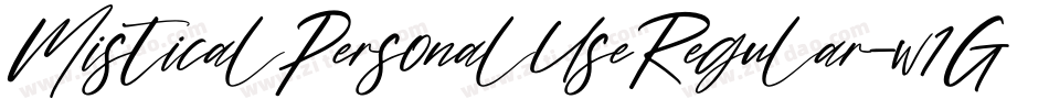 MisticalPersonalUseRegular-w1GpP字体转换