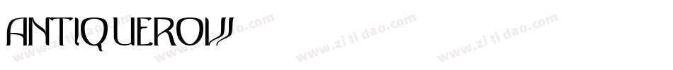 AntiqueRow字体转换