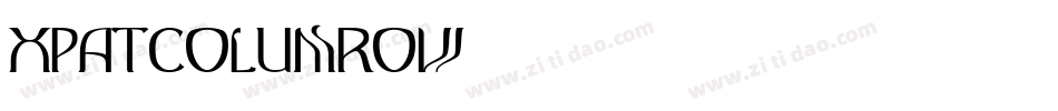 XPatColumRow字体转换
