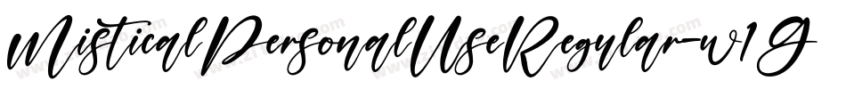 MisticalPersonalUseRegular-w1GpP字体转换