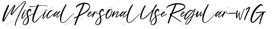 MisticalPersonalUseRegular-w1GpP字体转换