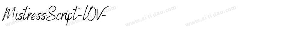 MistressScript-lOV字体转换