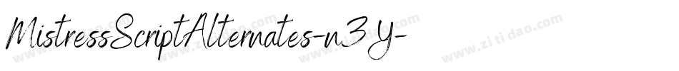MistressScriptAlternates-n3Y字体转换