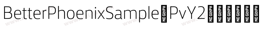 BetterPhoenixSample-PvY2字体转换