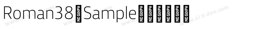 Roman38-Sample字体转换