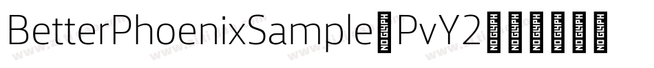 BetterPhoenixSample-PvY2字体转换