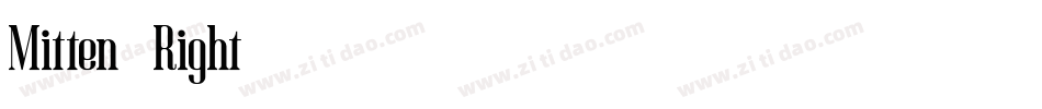 Mitten-Right字体转换