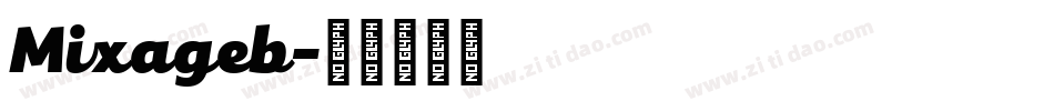 Mixageb字体转换