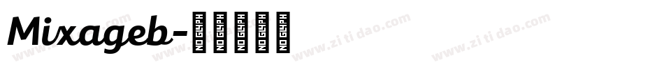 Mixageb字体转换