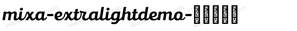 mixa-extralightdemo字体转换