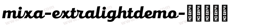 mixa-extralightdemo字体转换