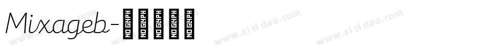 Mixageb字体转换