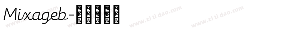 Mixageb字体转换