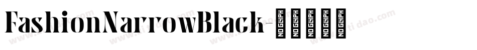 FashionNarrowBlack字体转换