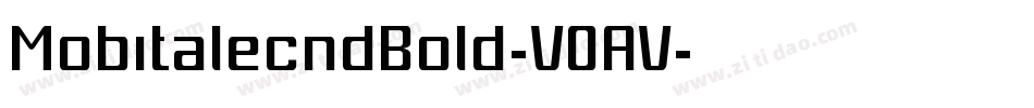 MobitalecndBold-V0AV字体转换