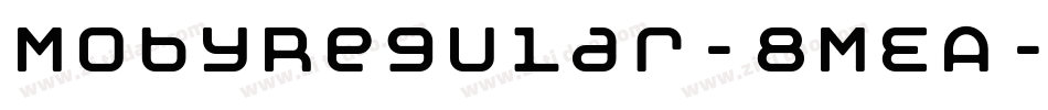 MobyRegular-8MEA字体转换