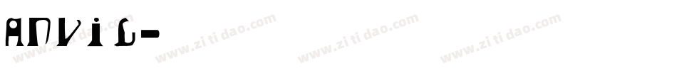 ANVIL字体转换