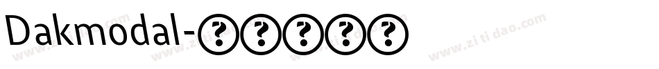 Dakmodal字体转换