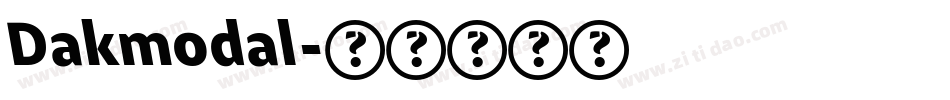 Dakmodal字体转换