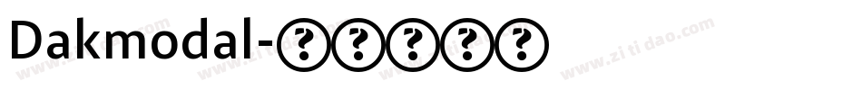 Dakmodal字体转换