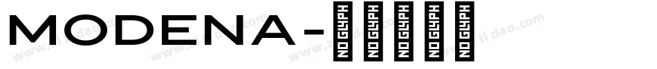 modena字体转换
