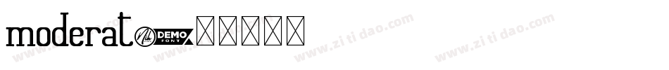 moderat字体转换