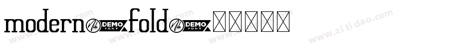 modern-fold字体转换