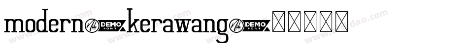 modern_kerawang字体转换