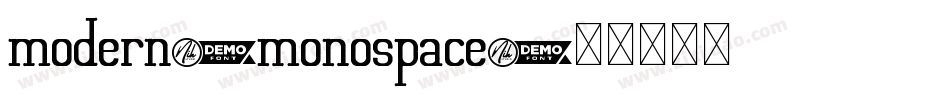 modern_monospace字体转换