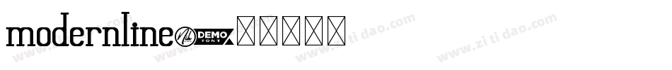 modernline字体转换