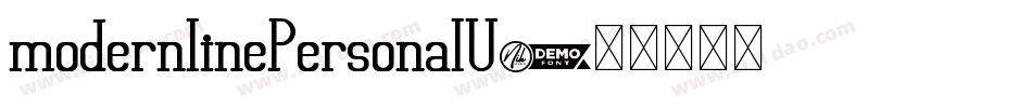 modernlinePersonalU字体转换 modernlinePersonalU字体转换